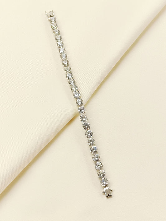 Lalita 92.5 Silver Swarovski Stone Bracelet