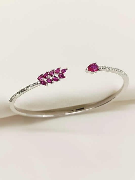 Pranjali Ruby American Diamond Bracelet