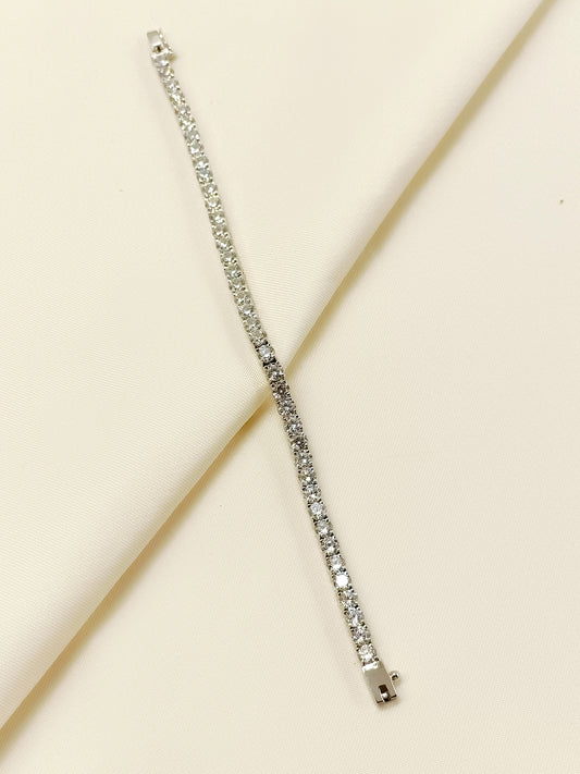 Aadhini 92.5 Silver Swarovski Stone Bracelet