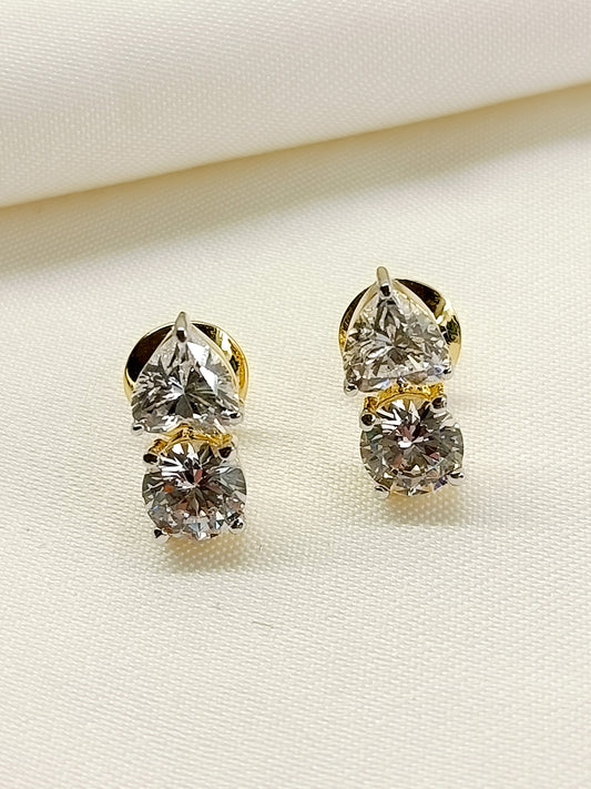 Kanak 92.5 Silver Swarovski Stone Tops