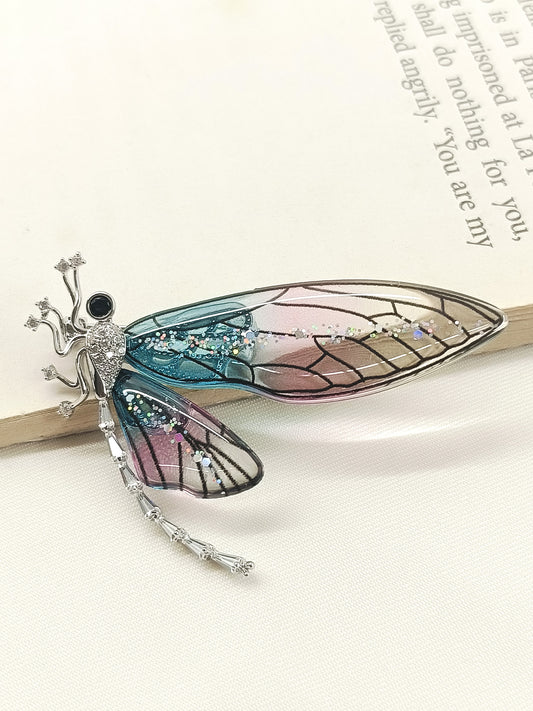 Predha P&B Butterfly Brooch