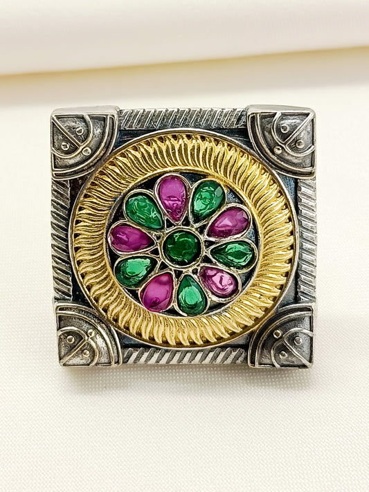 Georgia Multi Colour Oxidized Finger Ring