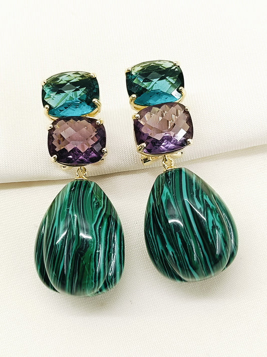 Chakshu Green American Diamond Earring