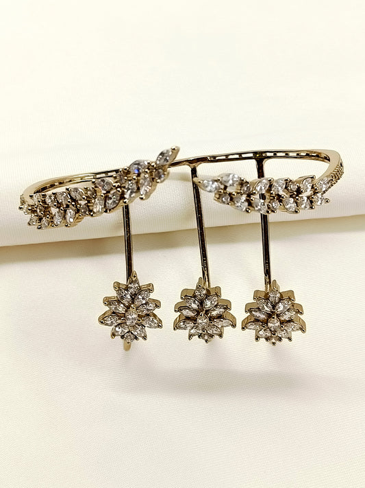 Aahana White American Diamond Palm Bracelet
