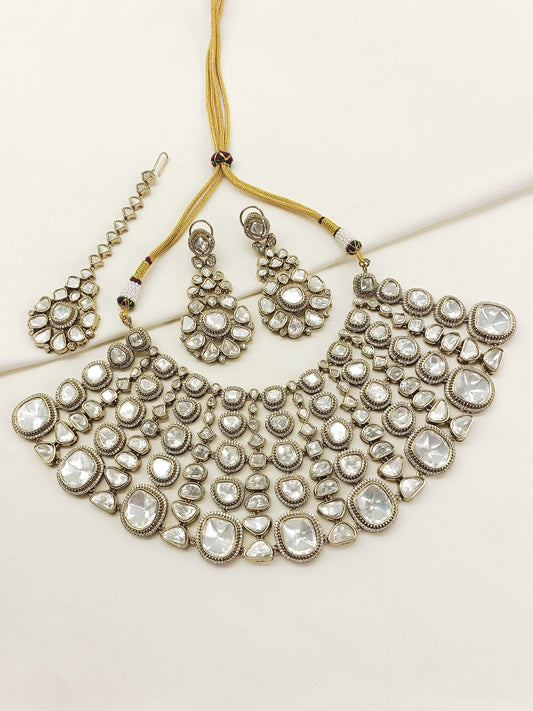 Tanaye White Victorian Necklace Set