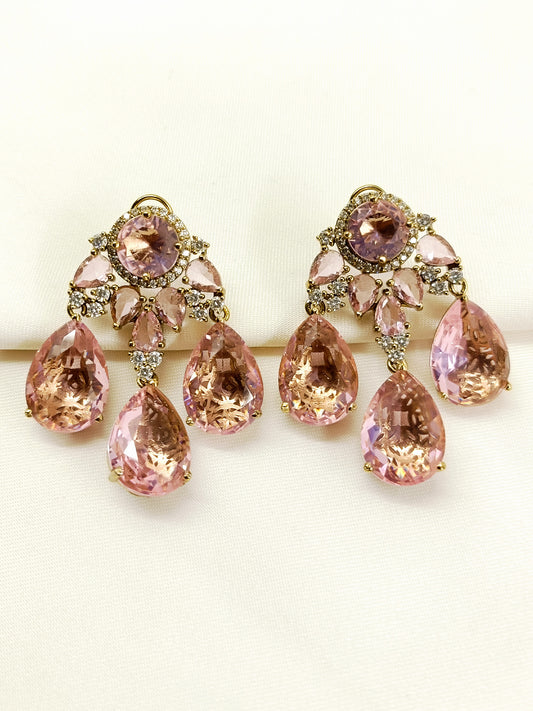 Alienor Pink Victorian Earring
