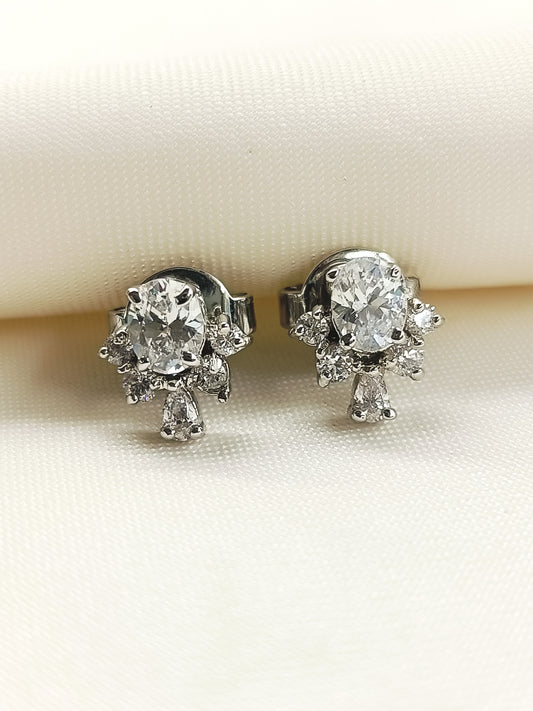 Yamita 92.5 Silver Swarovski Stone Tops