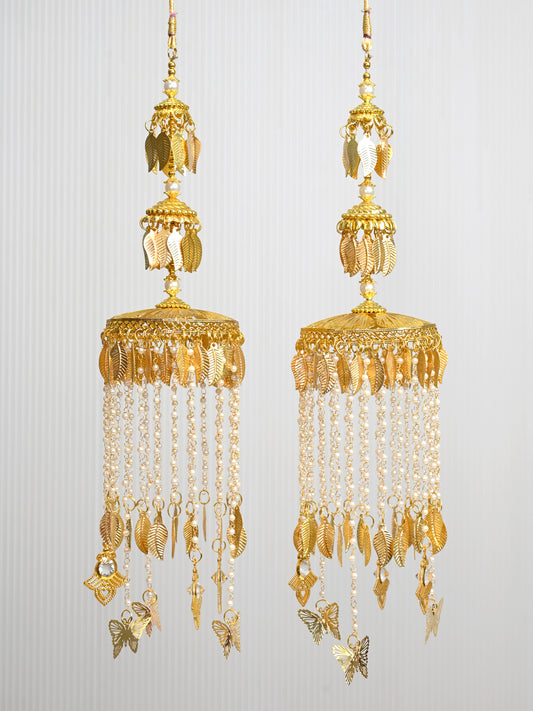 Harita White Pearl Hanging Kalire