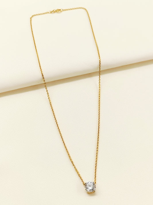 Hyma 92.5 Silver Swarovski Stone Pendal