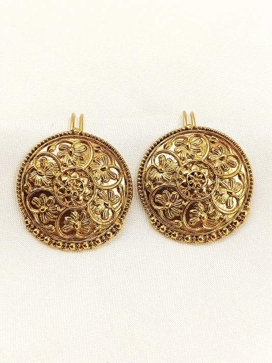 Dushyant Golden Temple Mandala Coin Men's Ear Cuff