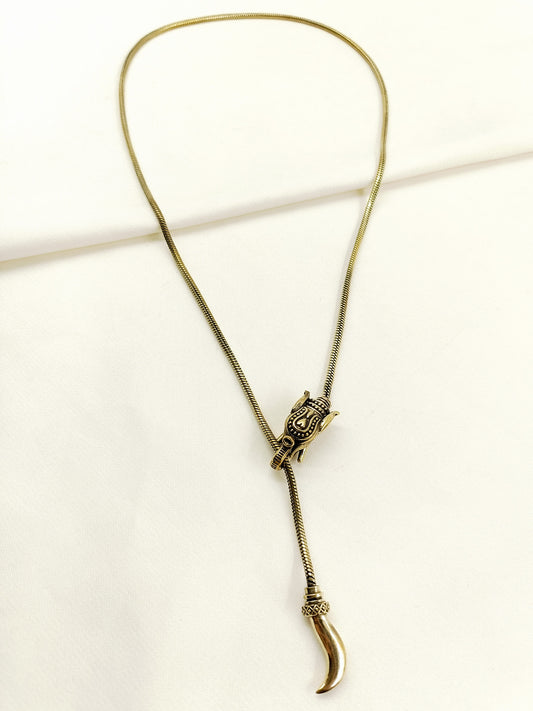 Eshanay Golden Men's Neckpiece
