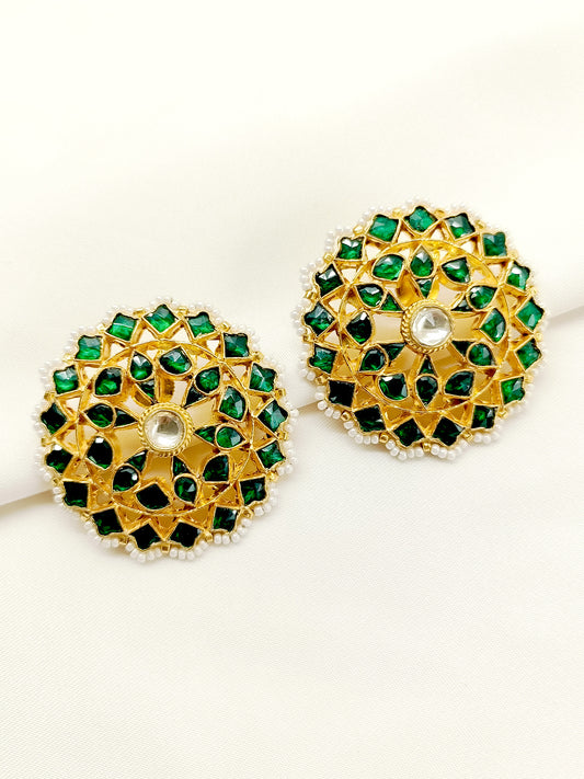 Citra Green kundan Tops