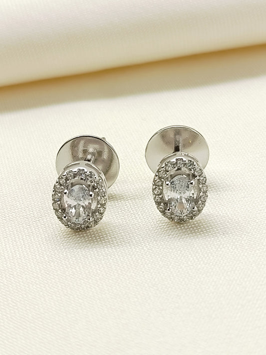 Hema 92.5 Silver Swarovski Stone Tops