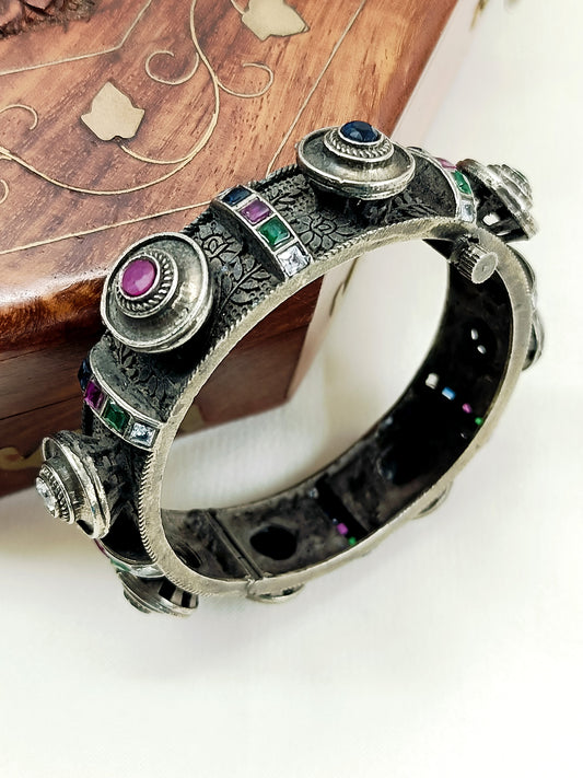 Ilaa Multi Colour Oxidized Kada