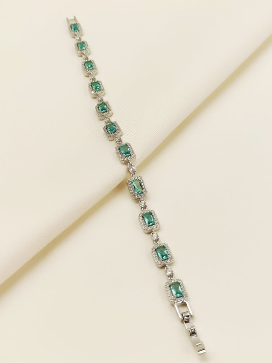 Geetali Sky Blue American Diamond Bracelet