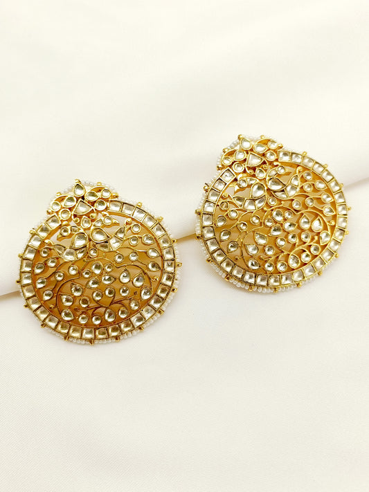 Anuja White kundan Tops