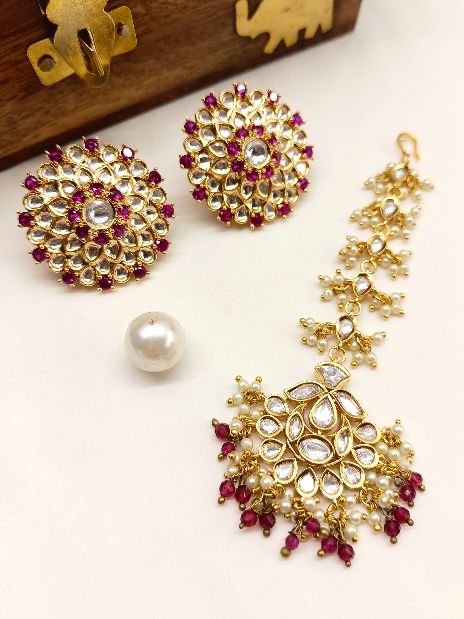 Kundan stud on sale