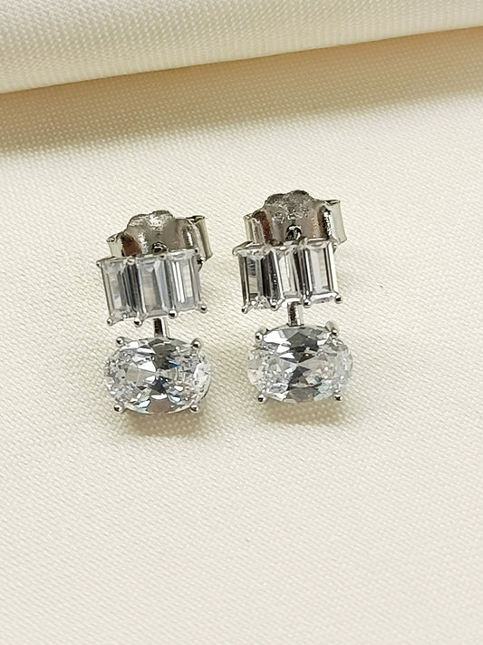 Simran 92.5 Silver Swarovski Stone Tops