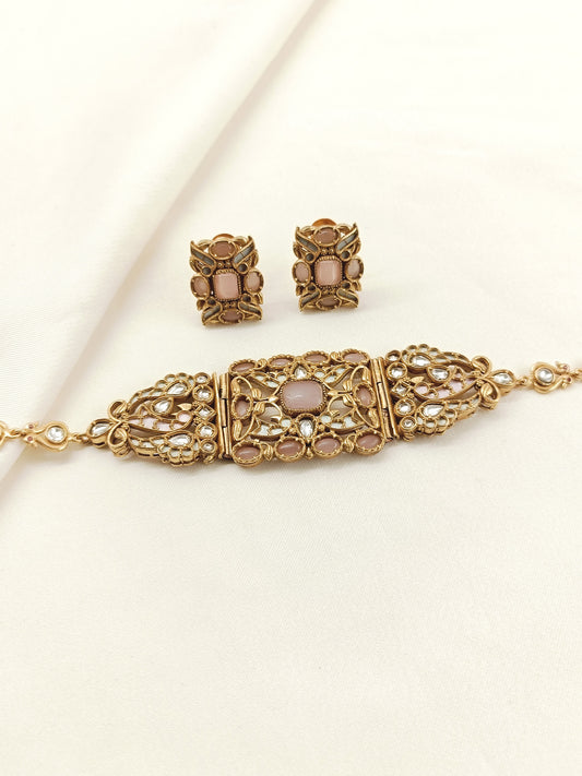 Sukanya Pink Boutique Choker Set