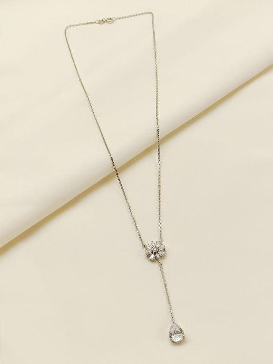 Amelia 92.5 Silver Swarovski Stone Pendal