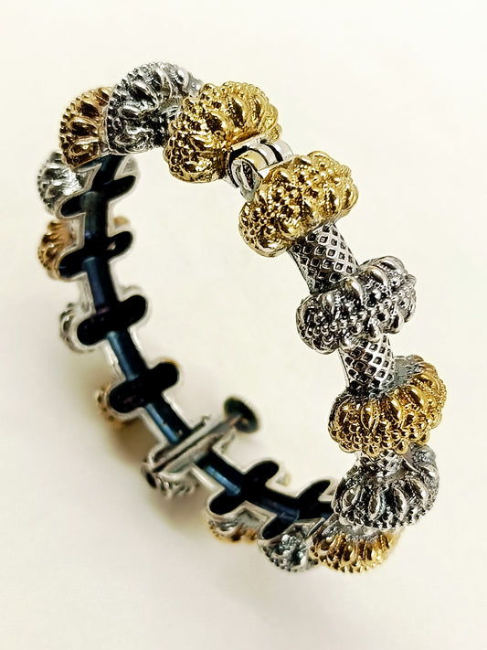 Naina Two Tone Oxidized Kada