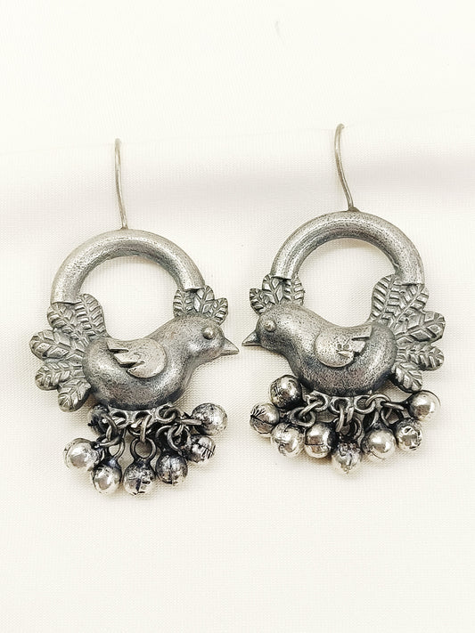 Geetashree Plain Oxidized earring