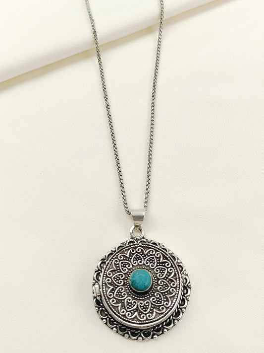 Charan Silver Men's Neckpiece