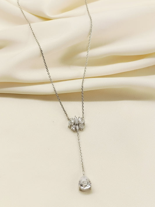 Vrini 92.5 Silver Swarovski Stone Pendal