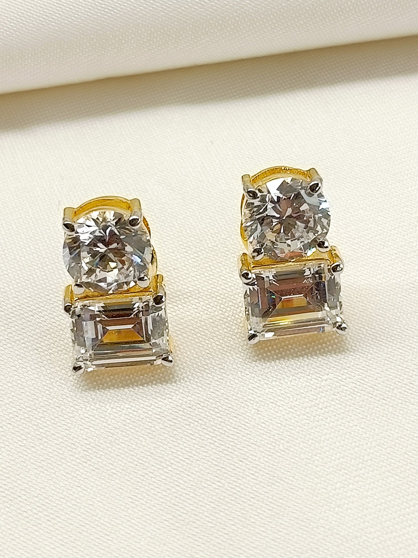 Koyel 92.5 Silver Swarovski Stone Tops