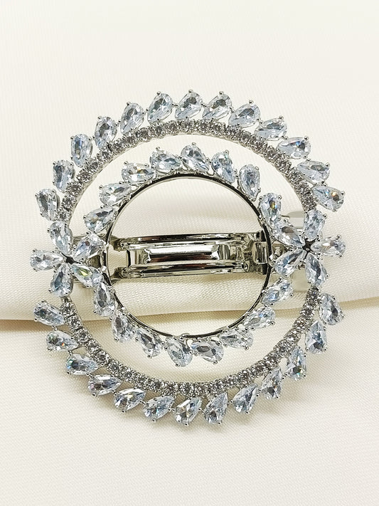 Juniper Silver Hair Clip