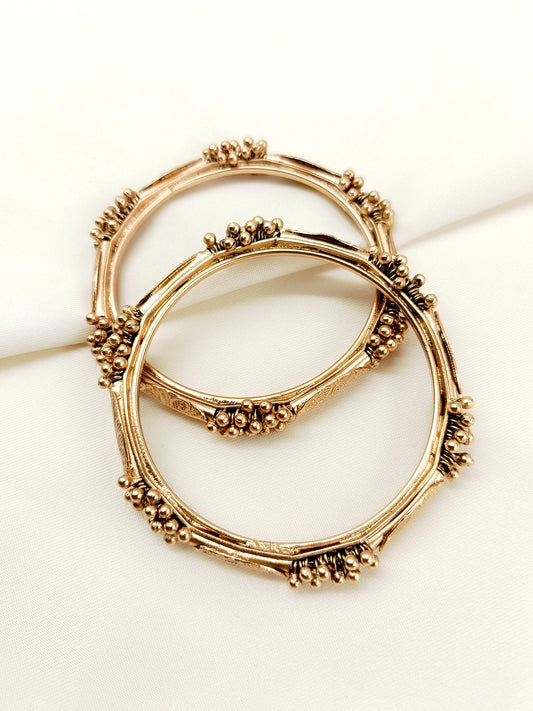 Tanupriya Plain Antique Bangles Pair