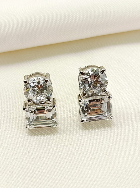 Roha 92.5 Silver Swarovski Stone Tops