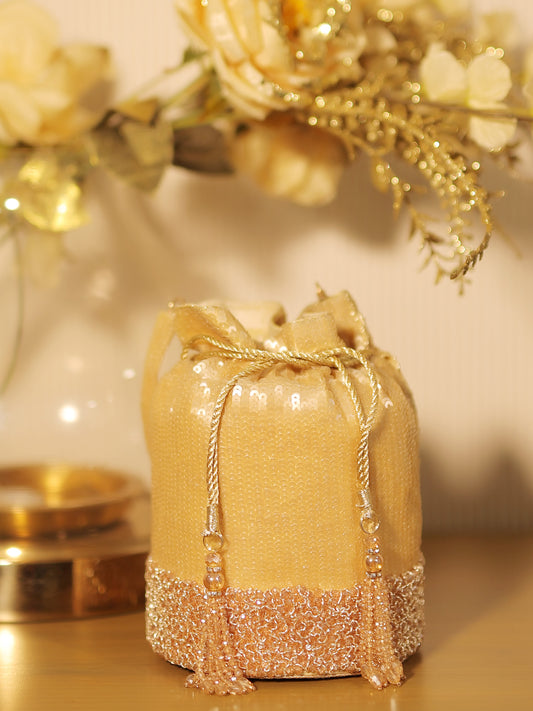 Capri Golden Potli Bag