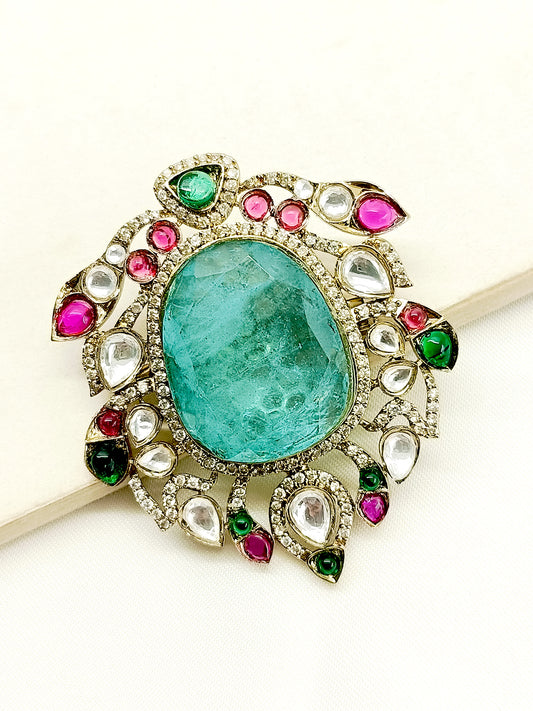Nakul Mint Green Men's Brooch
