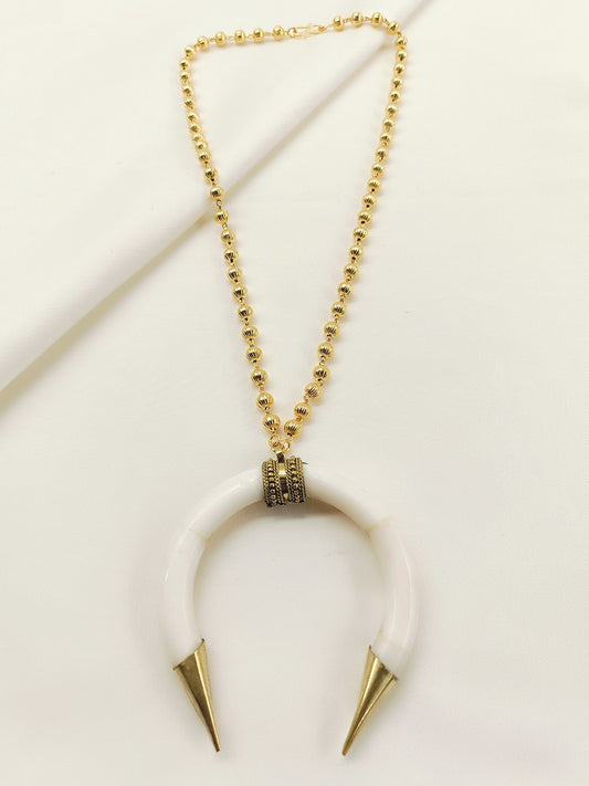 Agastya White Bone Neckpiece