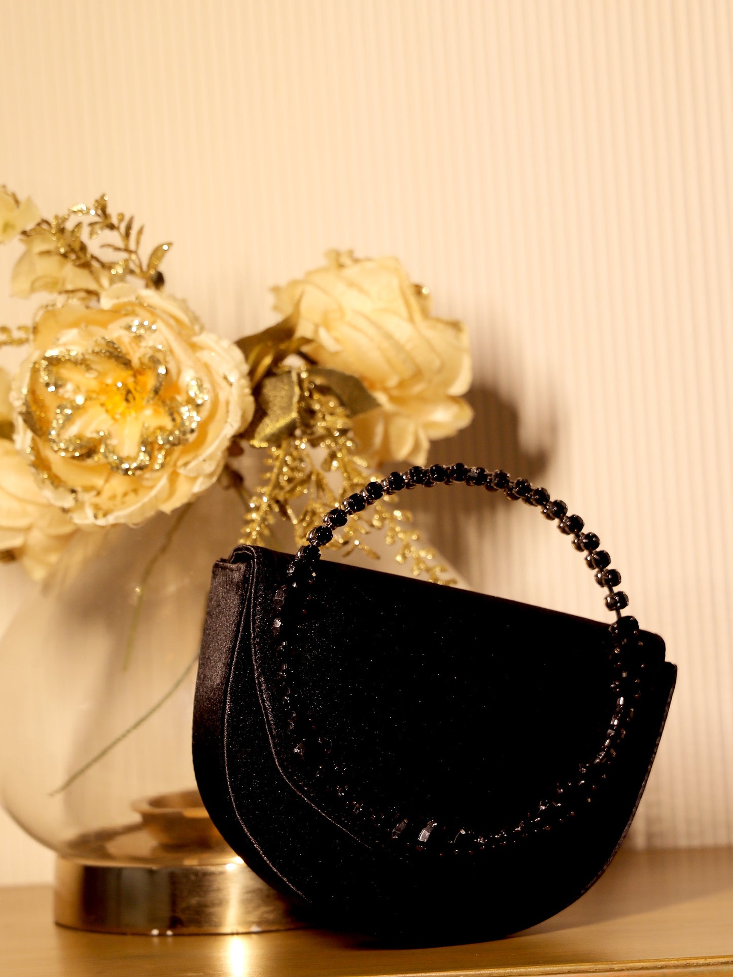Dikshita Black Evening Clutch