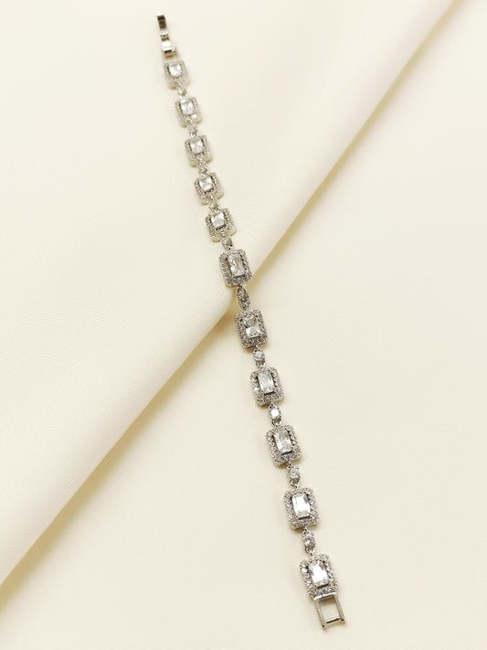 Himanshi White American Diamond Bracelet