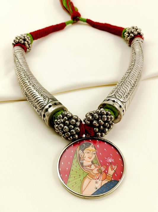 Lalita Multi Colour Oxidized Neckpiece