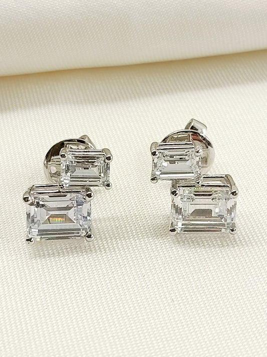 Haya 92.5 Silver Swarovski Stone Tops