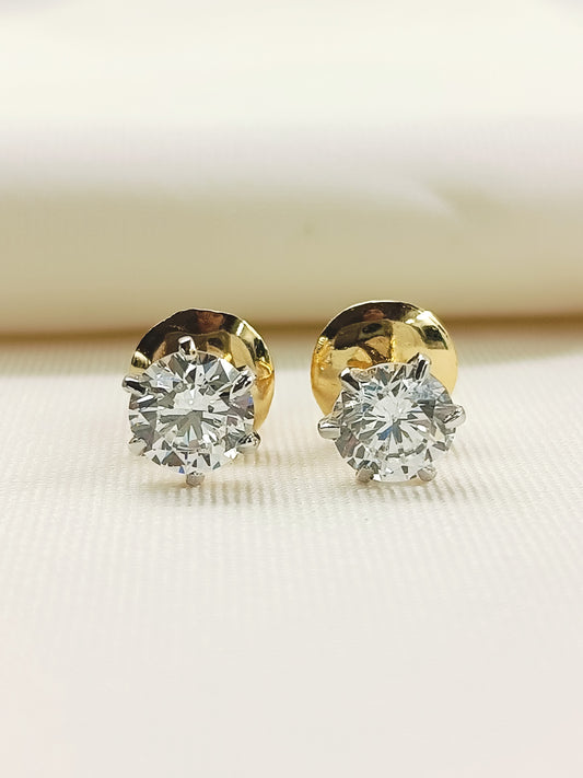 Falak 92.5 Silver Swarovski Stone Tops