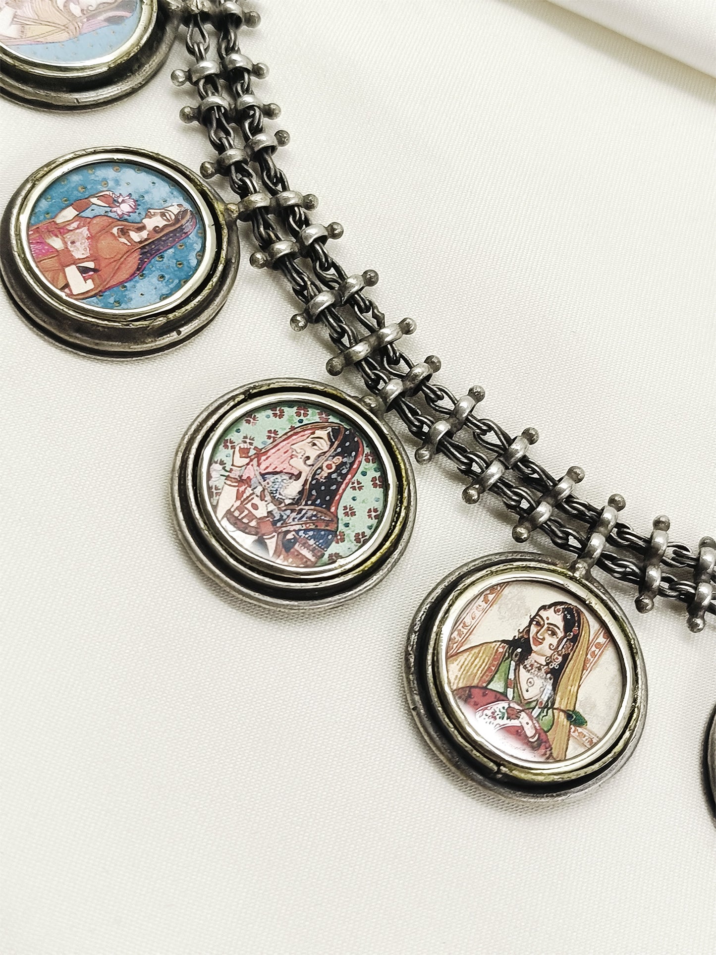 Yamika Multi Colour Oxidized Neckpiece