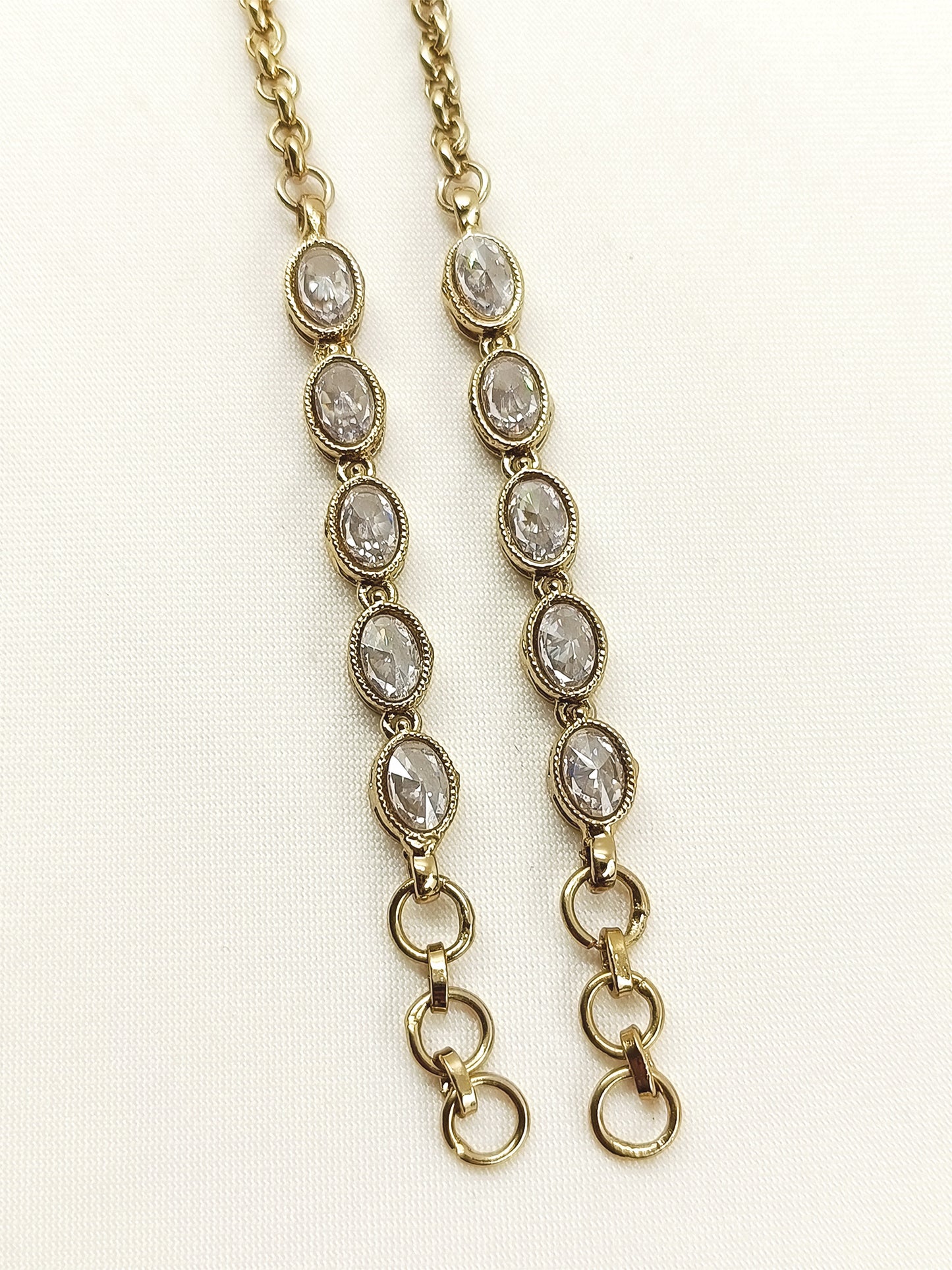 Rati Copper Polki Traditional Ear Chain