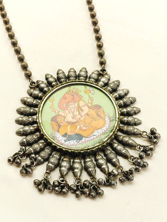 Trivia Multi Colour Oxidized Neckpiece