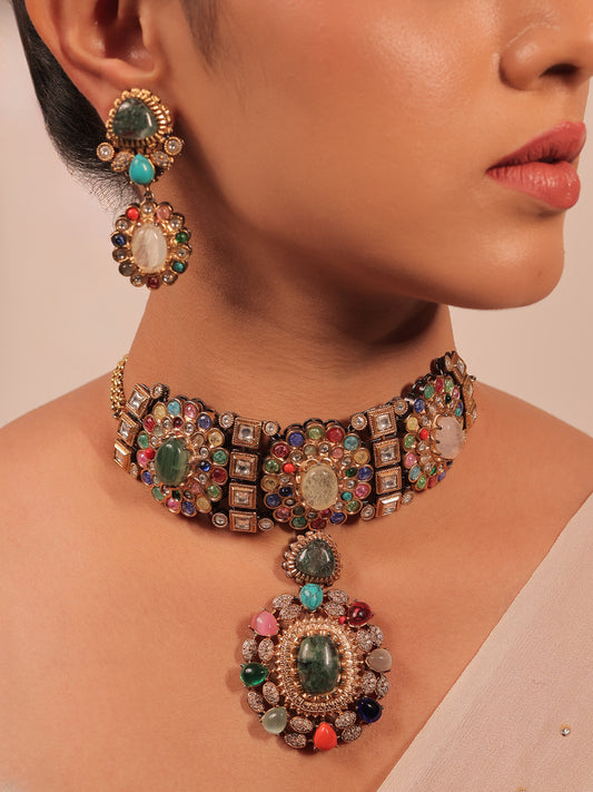 Samridhi Multi Colour Boutique Choker Set