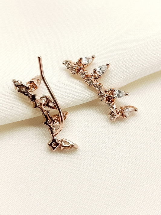 Sharvi White American Diamond Earcuff