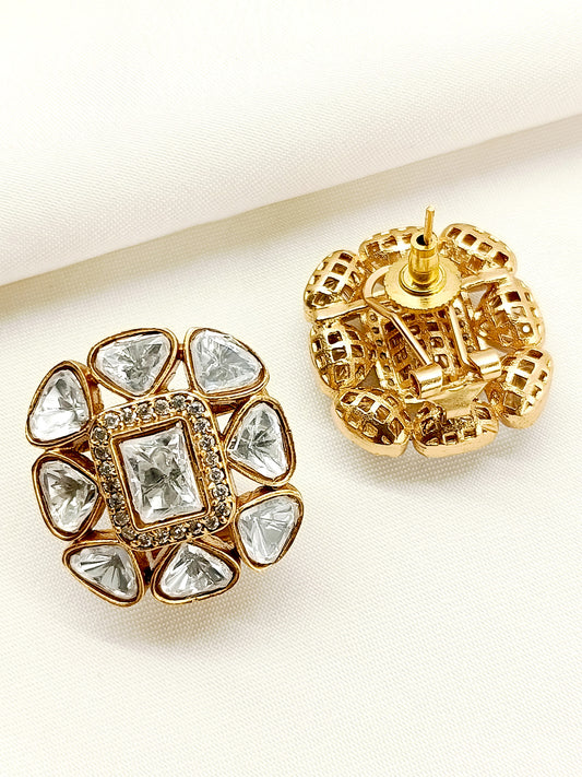 Maanyta White Kundan Tops