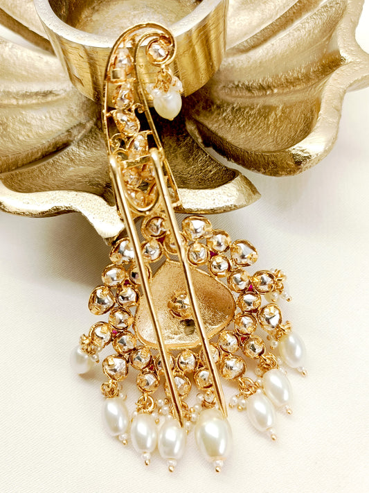 Shivay Red Kundan Dulha Kalgi