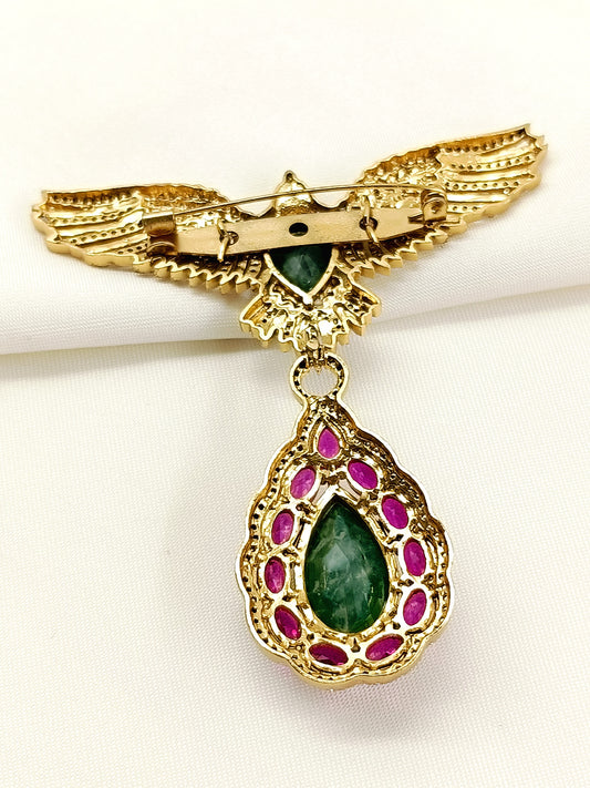 Nabhit R&G Eagle Men's Brooch