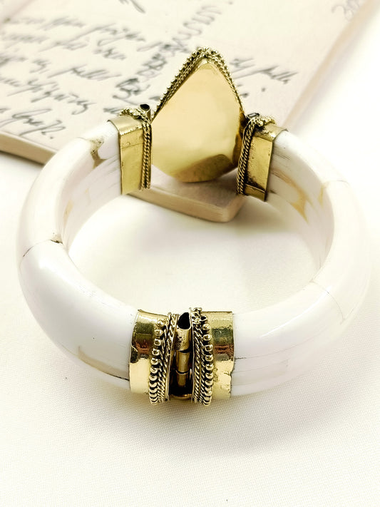 Harivansh Black Bone Men's Bracelet