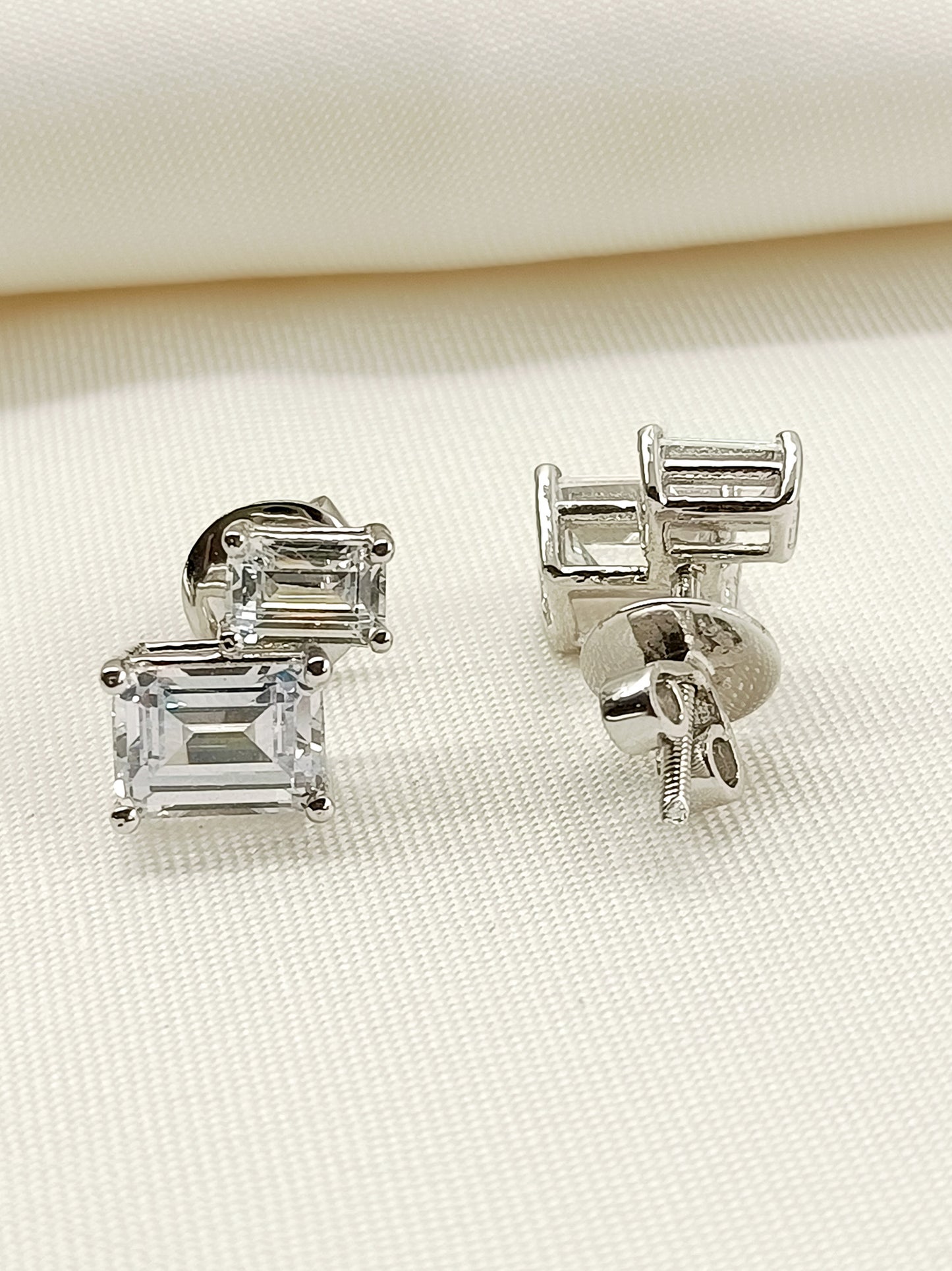 Haya 92.5 Silver Swarovski Stone Tops